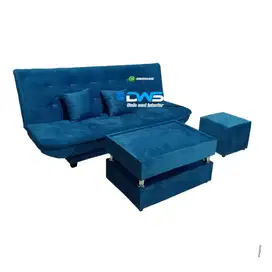 Sofa bed pillowtop+ meja dan puff