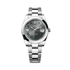 Rolex New Datejust II 41m, Domed Bezel, Wimbledon Dial - New in Box