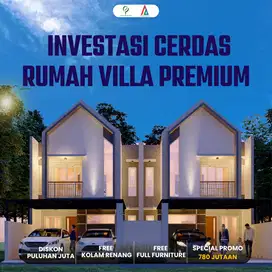 Villa 2 Lantai Kawasan Wisata Batu Pemandangan Gunung SHM bisa KPR
