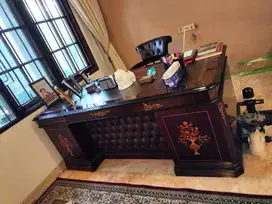 set meja kerja dan kursi davinci
