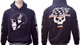 Sweater hoodie harley davidson daytona dan grey