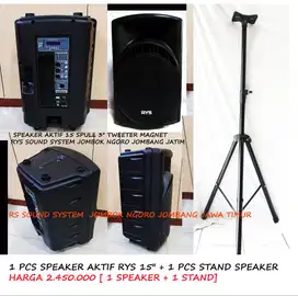 speaker aktif 15 ples stand