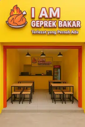 Waralaba I Am Geprek Bakar Franchise Resto paling menggoda!