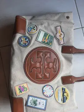 Tas tory burch canvas asli