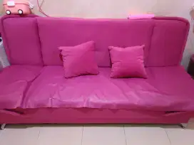 Sofa bad 3 seater pink
