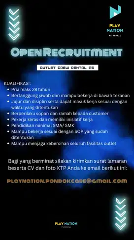 Crew outlet - PlayNation Pondok Cabe