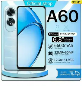 (BARU) hp A60, 6.8 inci, RAM 16GB + ROM 512GB, baterai 6600mAh