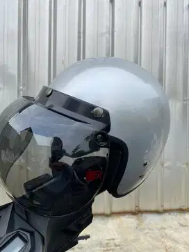 Helm Motor abu - abu