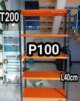 Rak siku besi 5 susun serbaguna