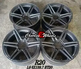 Jual velg + ban lenzo r20 6x139,7 fortuner pajero triton hyundai dll