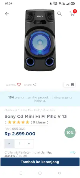 Promo speaker sony