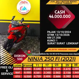 MOTOR SPORT NINJA 250 FI 2021 BAYAR VIA SHOPEE TOKPED KREDIVO INDODANA