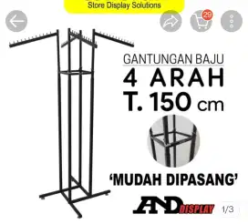 Gawang Baju Rak Gantungan Pakaian