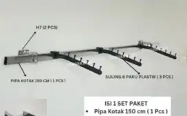 Gantungan Baju Pipa Suling 1 Set