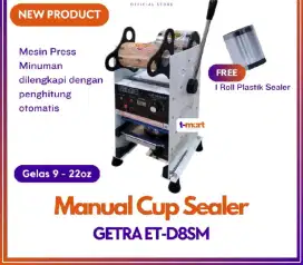 GETRA MESIN PENYEGEL GELAS PLASTIK ET-D8SM