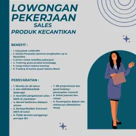 MARKETING SALES PRODUK KECANTIKAN