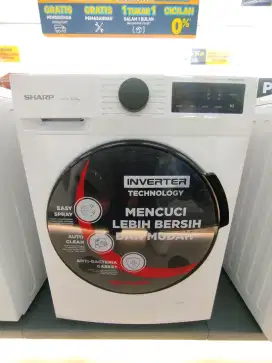 Promo Mesin Cuci Front Load Sharp 7 KG Bisa Dicicil Tanpa DP Bunga 0%