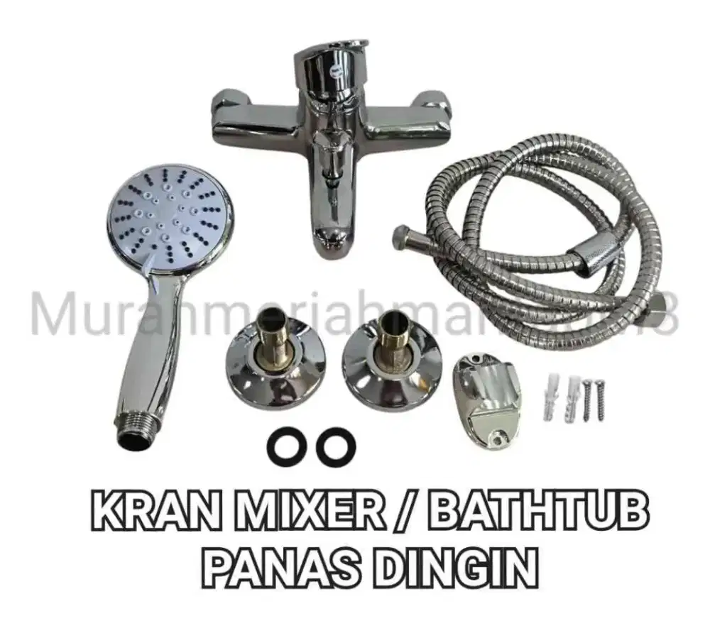 KRAN MIXER / KRAN BATHUB PANAS DINGIN CROEM / SHOWER PANAS DINGIN