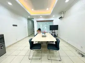 Dijual perkantoran 4lt di ruko crown palace kawasan tebet