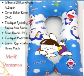 Preloved Bantal Ibu Hamil Motif Doraemon