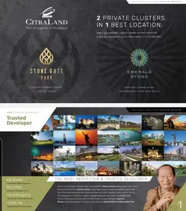Dijual New Premium Project Citraland Emerald Stone Dan Stone Gate