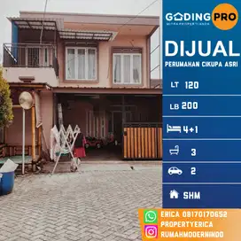 Dijual rumah 2 lantai full renovasi cantik di Perumahan Cikupa Asri