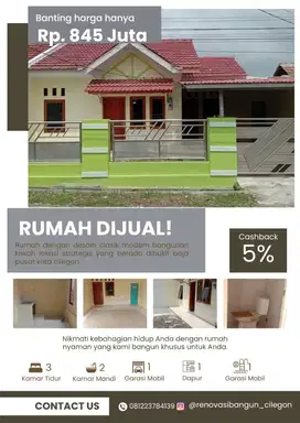 Dijual rumah siap huni bebas banjir pusat kota cilegon
