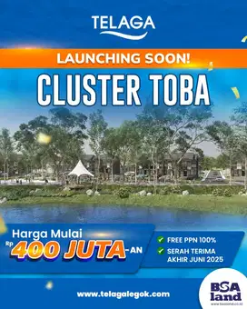 NEW CLUSTER TOBA MULAI 400JT-AN 20 MENIT AKSES TOL