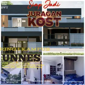 SUPER STRATEGIS,DEPAN KAMPUS UNNES SEMARANG, RUMAH KOST MODERN SHM
