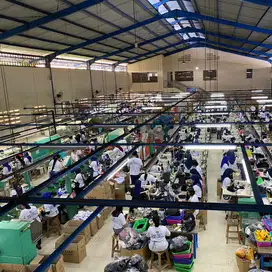 Pabrik Sepatu lengkap dengan karyawan mesin mesin dan pelanggannya
