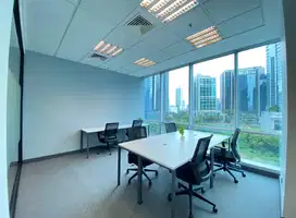 Sewa Kantor Siap Ditempati 8 Pax Furnish di Mena Sunlife Mega Kuningan