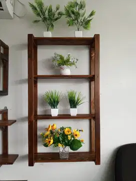 RAK DINDING WOOD CLASSICS / RAK KAYU / RAK HIASAN RUMAH KANTOR