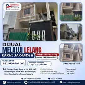 HUNIAN MEWAH DIJUAL MELALUI LELANG KOTA JAKARTA UTARA