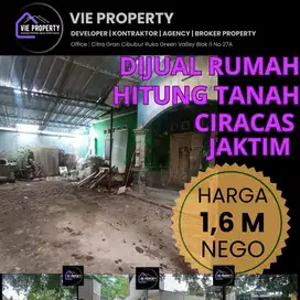Dijual Rumah hitung tanah di Ciracas Jakarta Timur