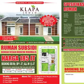 Rumah Subsidi Klapa Indah Booking Now Hanya 500 Ribu