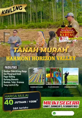 Tanah Murah Harmoni Horizon Valley Sukamakmur Bogor Dekat Jakarta