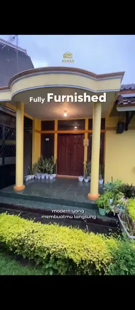 DIJUAL MURAH RUMAH FURNISH ADEM LUAS DI BANDUNG