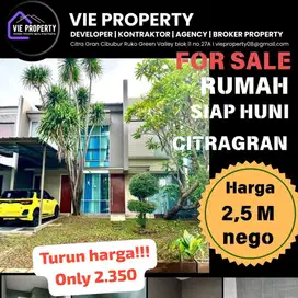 DIJUAL RUMAH 2 LANTAI SIAP HUNI DI CITRAGRAN CIBUBUR