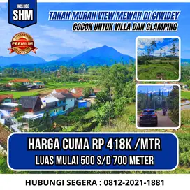 Jual tanah murah cocok untuk Villa di Ciwidey