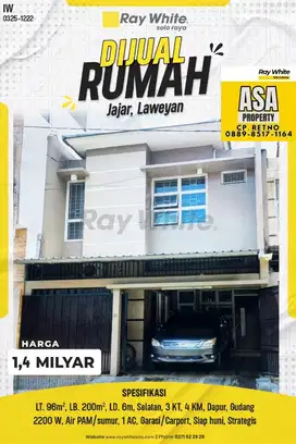 RUMAH DIJUAL JAJAR LAWEYAN SOLO