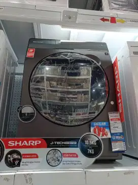 Kredit Kredivo Mesin Cuci Sharp 10.5KG Bunga 0 Tanpa Dp