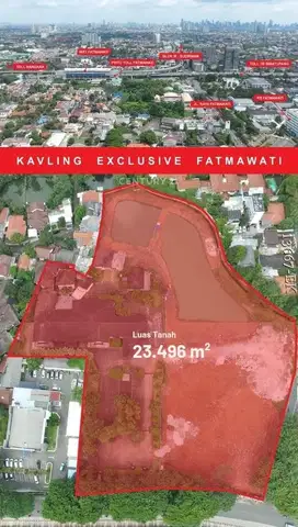 Dijual Kavling Depan Fatmawati City Komersial Harga NJOP 207296