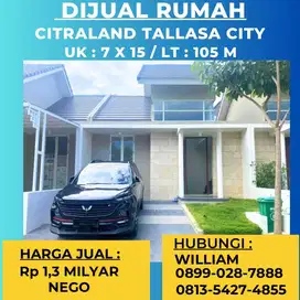 JUAL CEPAT RUMAH CITRALAND TALLASA CITY MAKASSAR