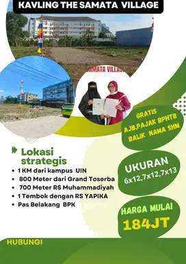 Dijual Kavling Zona 1 Gowa Dekat RS Yapika dan Grand Toserba Samata