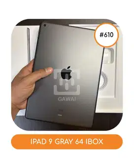 #610 Ipad 9 Gray 64 Ibox WIFI Garansi 25 April 2026
