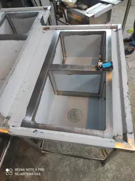 Meja Cuci Piring Double Sink