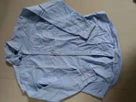 Kemeja biru denim tira jeans ukuran xl