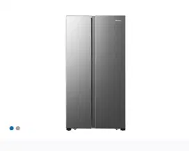 HISENSE REFRIGERATOR SIDE BY SIDE 620L SILVER