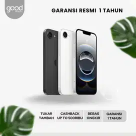 NEW iPhone 16e 128GB 256GB Garansi Resmi iBox TAM GDN