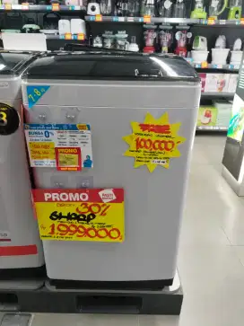 Mesin Cuci Sharp Top Loading 7k (Bisa dicicil )